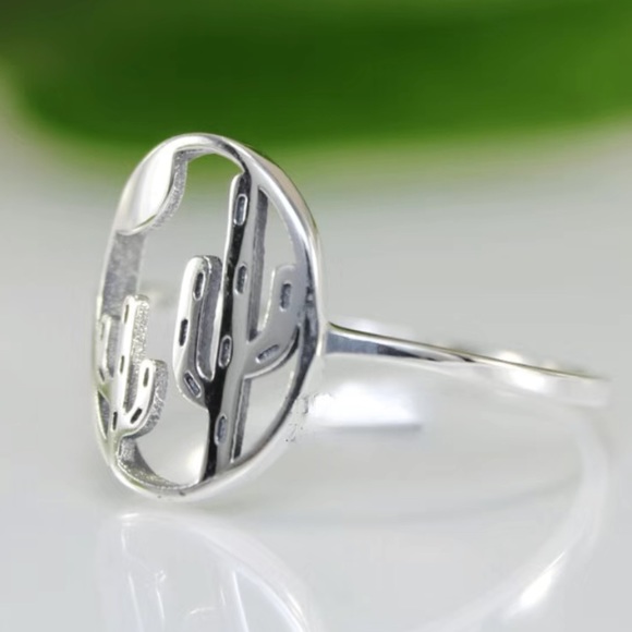 Silver Cactus Ring - Picture 3 of 8